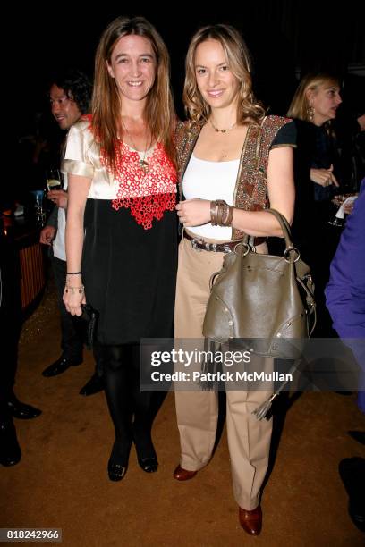 Vanessa von Bismarck and Coralie Charriol Paul attend Cocktail Reception with Casa Dragones Tequila in honor of FREDERIC FEKKAI at The Top of the...