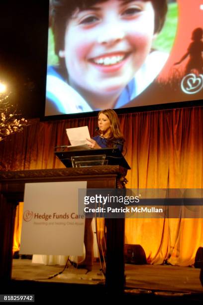 Trish Regan attends 12th Annual HEDGE FUNDS CARE New York OPEN YOUR HEART TO THE CHILDREN Benefit at Cipriani 42nd Street on February 25, 2010 in New...