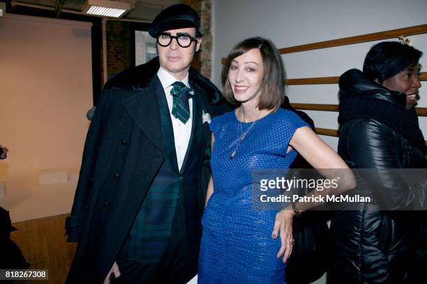 Patrick McDonald and Merle Ginsberg attend STEPHEN BURROWS Fall 2010 Presentation at 209 W. 38th St. On February 18, 2010 in New York City.