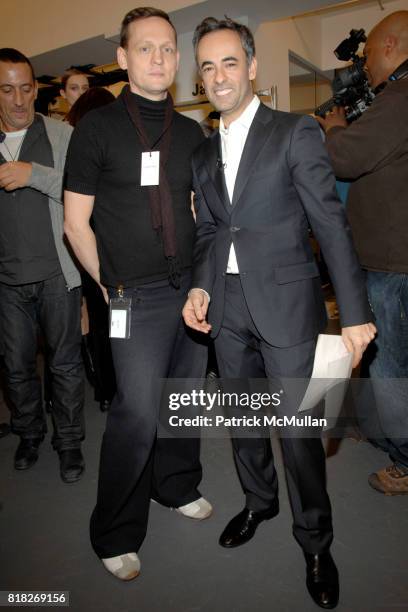 Carsten Nicolai and Francisco Costa attend CALVIN KLEIN COLLECTION Women's Fall 2010 Runway Show at Calvin Klein Inc. On February 18th, 2010 in New...