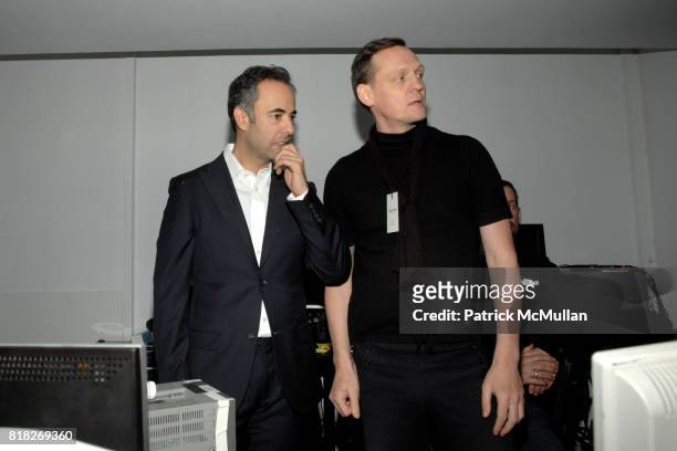 Francisco Costa and Carsten Nicolai attend CALVIN KLEIN COLLECTION Women's Fall 2010 Runway Show at Calvin Klein Inc. On February 18th, 2010 in New...
