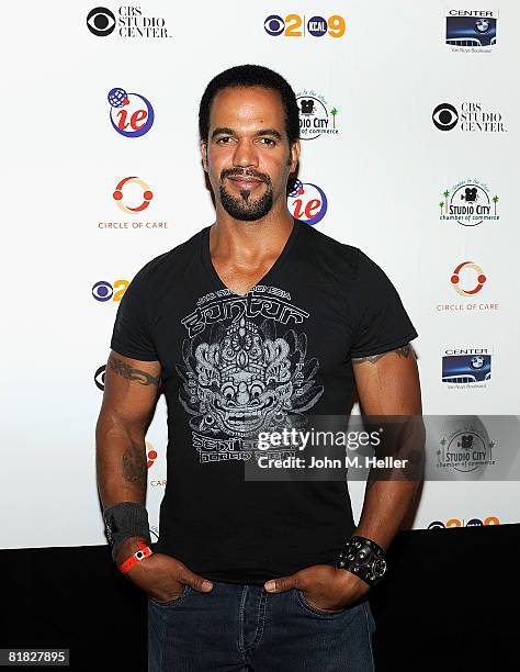 Kristoff St. John attends the Circle of Care Foundation July 4th Festival at the CBS Studio Center on July 4, 2008 in Studio City, California