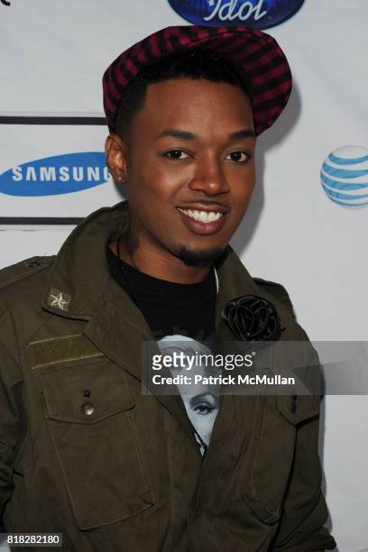 Jermaine Sellers attends Samsung hosts the American Idol top 24 semifinalists at STK and Coco de Ville on February 18, 2010 in Los Angeles,...