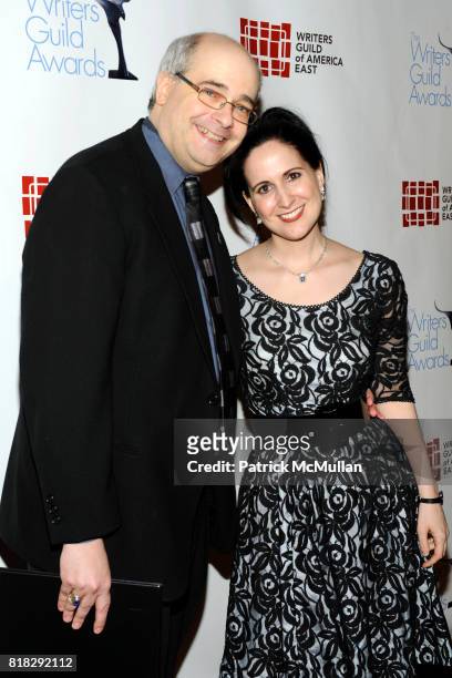 Craig Shemin and Stephanie D'Abruzzo attend THE 62 ANNUAL WRITERS GUILD AWARDS at Hudson Theatre on February 20, 2010 in New York City.