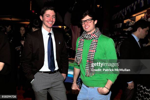 Michael Dunham and Scott Young attend WHITNEY BIENNIAL Preview After Party at Tommy Hilfiger on February 23, 2010 in New York City.