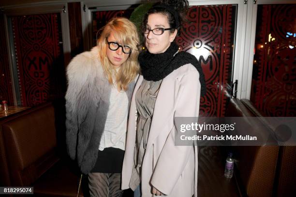 Aurel Schmidt and Maureen Gallace attend THE WHITNEY MUSEUM OF AMERICAN ART 2010 Biennial Artist Council Artist's Party at MxCo on February 22, 2010...