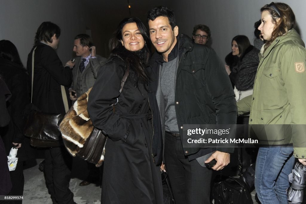 Renata Merriam and Dan Ragone attend BURBERRY Live 3D streaming of ...