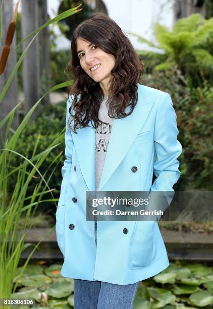 Bella Freud attends the J Brand x Bella Freud garden tea party on July 18, 2017 in London, England.