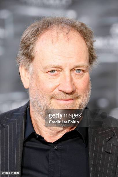 Musician Harold Faltermeyer attends the 'Atomic Blonde' World Premiere at Stage Theater on July 17, 2017 in Berlin, Germany.