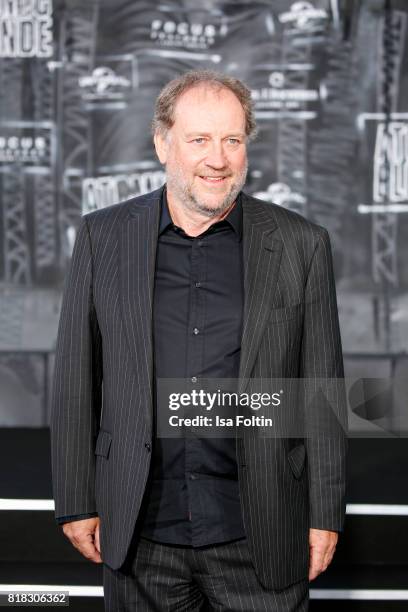 Musician Harold Faltermeyer attends the 'Atomic Blonde' World Premiere at Stage Theater on July 17, 2017 in Berlin, Germany.