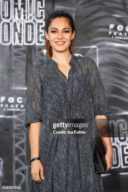 German actress Nilam Farooq attends the 'Atomic Blonde' World Premiere at Stage Theater on July 17, 2017 in Berlin, Germany.