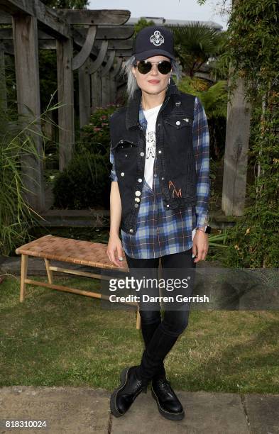 Alison Mosshart attends the J Brand x Bella Freud garden tea party on July 18, 2017 in London, England.