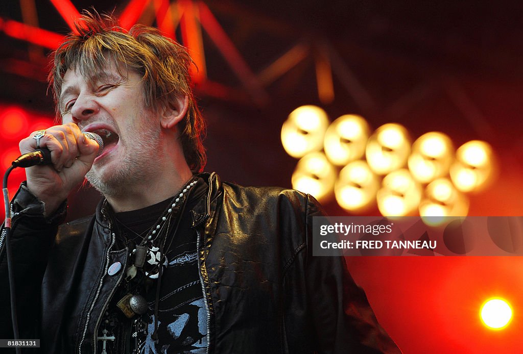 Shane Mc Gowan, the Irish singer of the