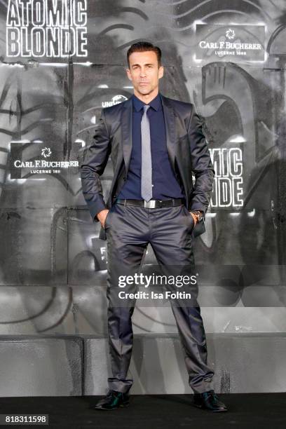 Swiss actor Daniel Bernhardt attends the 'Atomic Blonde' World Premiere at Stage Theater on July 17, 2017 in Berlin, Germany.