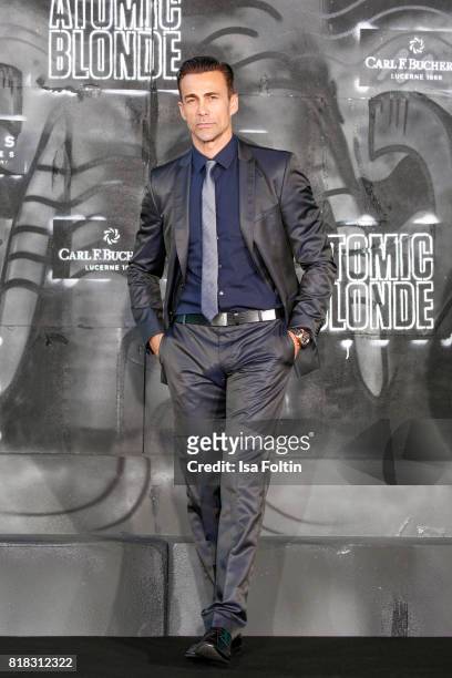 Swiss actor Daniel Bernhardt attends the 'Atomic Blonde' World Premiere at Stage Theater on July 17, 2017 in Berlin, Germany.