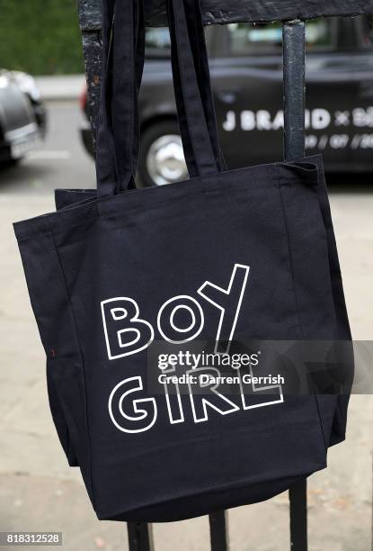 Atmosphere at the J Brand x Bella Freud garden tea party on July 18, 2017 in London, England.