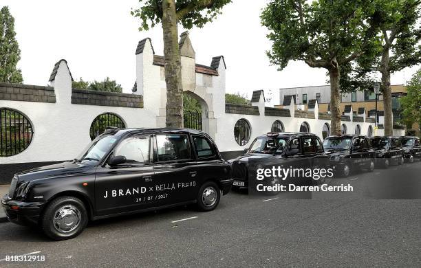 Atmosphere at the J Brand x Bella Freud garden tea party on July 18, 2017 in London, England.