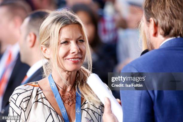 German actress Ursula Karven attends the 'Atomic Blonde' World Premiere at Stage Theater on July 17, 2017 in Berlin, Germany.
