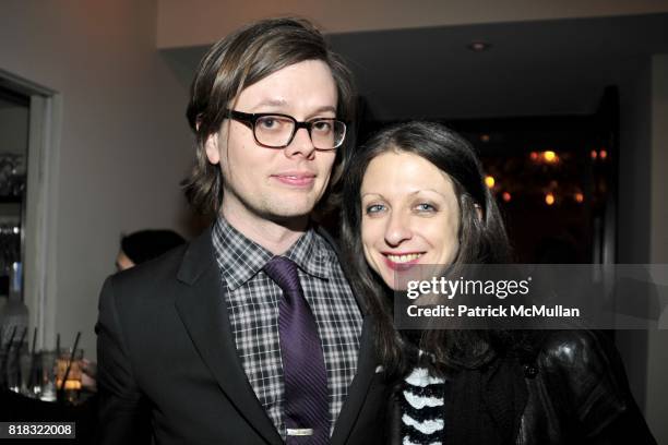 Kevin Dansen and Beth Melillo attend THE PURPLE Fashion Magazine After Party at Gramercy Park Hotel on February 14, 2010 in New York City.