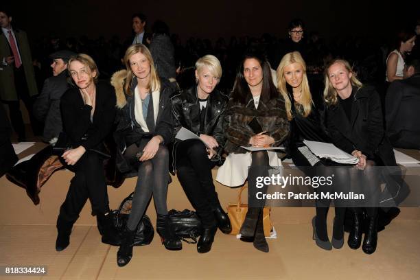 Anne Slowey, Joann Pailey, Kate Lanphear, Ellyn Chestnut, Kate Davidson Hudson, Whitney Vargas and Front Row attend MARC JACOBS Fall 2010 Collection...