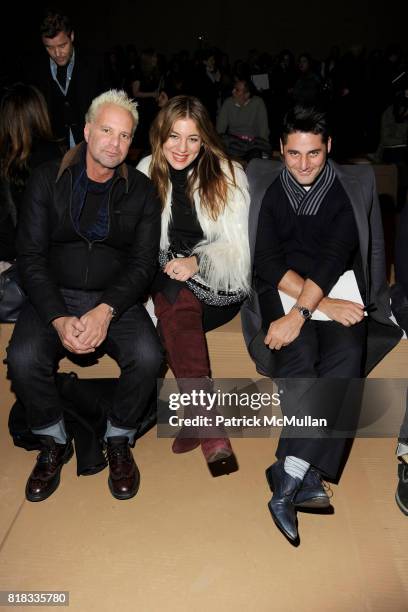 Marvin Scott Jarrett, Dani Stahl and J. Errico attend MARC JACOBS Fall 2010 Collection at NY State Armory on February 15, 2010 in New York City.