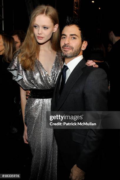 Frida Gustavsson and Marc Jacobs attend MARC JACOBS Fall 2010 Collection at NY State Armory on February 15, 2010 in New York City.