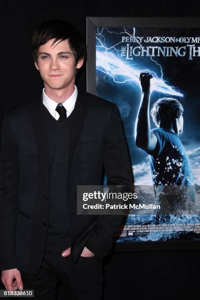 Logan Lerman attends A Special Screening of PERCY JACKSON and the OLYMPIANS: THE LIGHTNING THIEF at AMC Loews Lincoln Square on February 4, 2010 in...