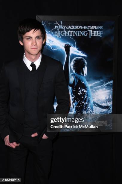 Logan Lerman attends A Special Screening of PERCY JACKSON and the OLYMPIANS: THE LIGHTNING THIEF at AMC Loews Lincoln Square on February 4, 2010 in...