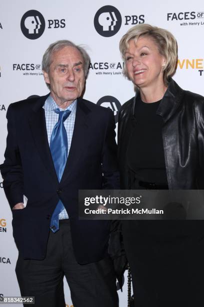 Harry Evans and Tina Brown attend The Premiere Screening of FACES OF AMERICA at The Allen Room on February 1, 2010 in New York City.