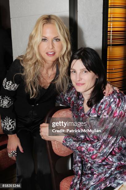 Rachel Zoe and Tabitha Simmons attend CHANEL DINNER IN HONOR OF VANESSA PARADIS FOR ROUGE COCO at the Mark Hotel on February 9, 2010 in New York City.