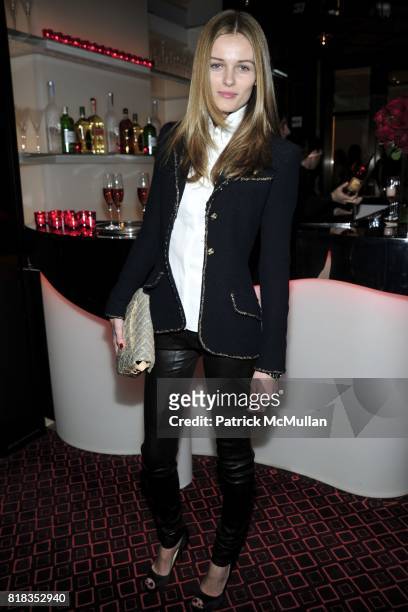Edita Vilkeviciute attends CHANEL DINNER IN HONOR OF VANESSA PARADIS FOR ROUGE COCO at the Mark Hotel on February 9, 2010 in New York City.