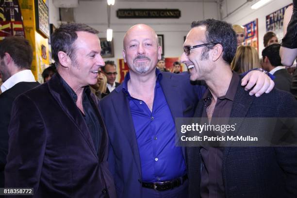 Colin Cowie, Domenico Vacca and Stuart Brownstein attend Domenico Vacca Presentation at Peter Tunney Gallery 666 5th Ave. At 52nd St. On February 12,...