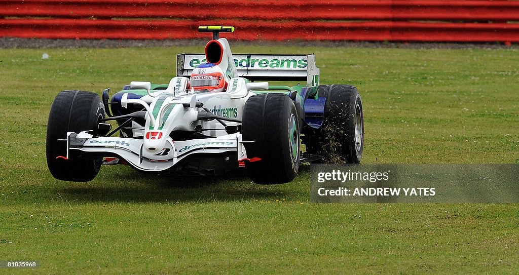 Honda's Brazilian driver Rubens Barriche