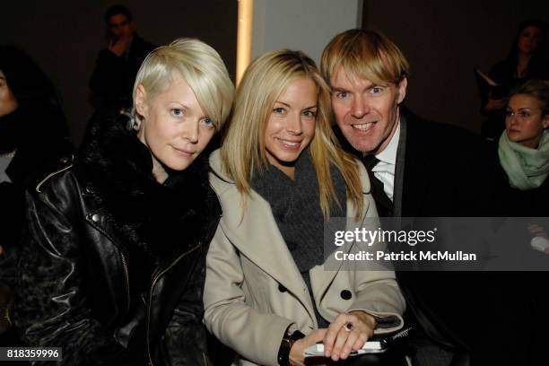 Kate Lanphear, Merideth Melling-Burke and Ken Downing attend Ruffian 2010 Collection at Exit Art on February 12, 2010 in New York City.