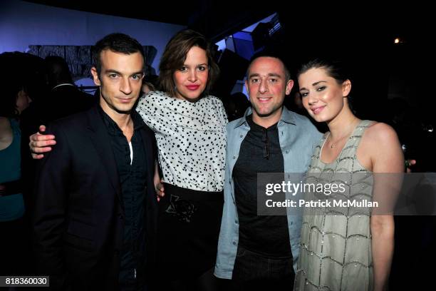 Alex Lasky, Chelsea Hall, James Coledano and Nicole Raef attend PIER 59 Studios 15th Anniversary Party at PIER 59 Studios on February 12, 2010 in New...