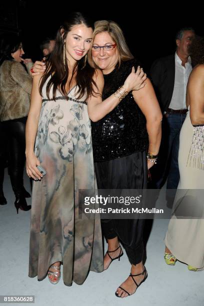 Alhia Chacoff and Fern Mallis attend PIER 59 Studios 15th Anniversary Party at PIER 59 Studios on February 12, 2010 in New York City.