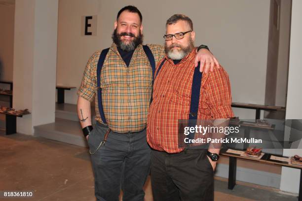 Robert Tagliapietra and Jeffrey Costello attend COSTELLO TAGLIAPIETRA Fall 2010 Collection at Milk Studios on February 12, 2010 in New York City.