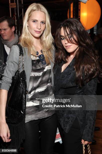 Poppy Delevigne and Tallulah Harlech attend RAG & BONE Fall 2010 Women's Collection at 82 Mercer Street on February 12th, 2010 in New York City.