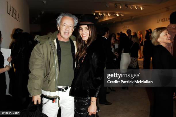 Gilles Bensimon and Margherita Missoni attend LA PERLA Fall 2010 Presentation at Lehmann Maupin Gallery on February 12, 2010 in New York City.