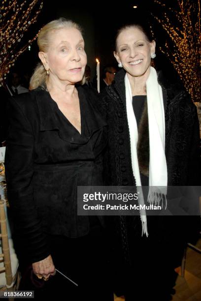 Lauren Bacall and Annette de la Renta attend BARYSHNIKOV ARTS CENTER Gala & Grand Opening of the JEROME ROBBINS THEATER at Baryshnikov Arts Center on...