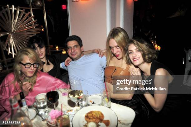 Aurel Schmidt, Rio Smith, Joey Campanaro, Chloe Sevigny and Sophie Aschauer attend The Purple Fashion Magazine Dinner at Kenmare on February 14, 2010...
