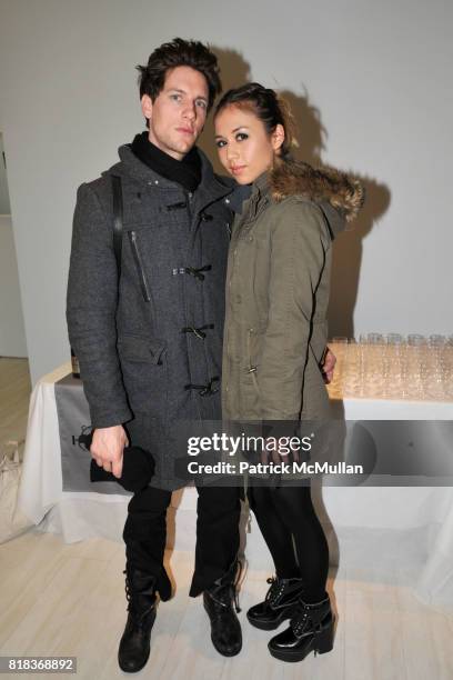 Colan Sokol and Rumi Neely attend ALOHA RAG Launch of Exclusive Menswear Collection with THAKOON at Aloha Rag on February 16, 2010 in New York City.