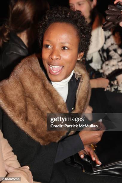 Shala Monroque attends RODARTE Fall 2010 Collection at Gagosian Gallery on February 16, 2010 in New York City.
