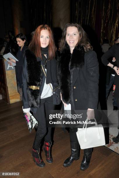 Taylor Tomasi Hill and Rae Ann Herman attend DEREK LAM Fall 2010 Collection at Capitale on February 16, 2010 in New York City.