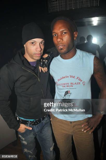 Allen St. James and RJ Miles attend BUTT MAGAZINE's Valentine's Day Party Hosted by LORENZO MARTONE at Rush on February 14, 2010 in New York City.