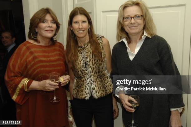 Judy Licht, Katheryn Collins and Debbie Zoullas attend JUDY LICHT and JERRY DELLA FEMINA Host the GENIUS ON THE EDGE Book Party at Private Residence...