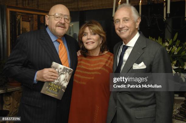 Jerry Della Femina, Judy Licht and Dr. Gerald Imber attend JUDY LICHT and JERRY DELLA FEMINA Host the GENIUS ON THE EDGE Book Party at Private...