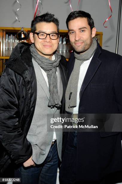 Peter Som and Michael Estrada attend M.A.C & MILK host a Fashion Week Serenade at Milk Studios on February 14, 2010 in New York City.