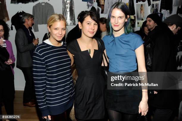 Annabelle Dexter-Jones, Ariane Stewart and Jane Moseley attend 1stdibs.com presents Resurrection's 20 Years of Maison Martin Margiela at One Jackson...