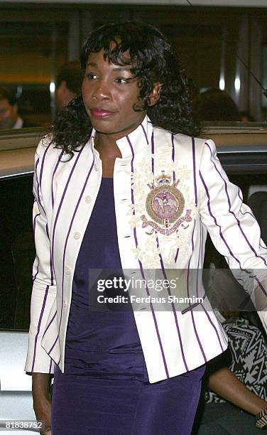 Venus Williams attends The Wimbledon Champions Dinner at Hotel Intercontinental Hyde Park Corner on July 6, 2008 in London, England.